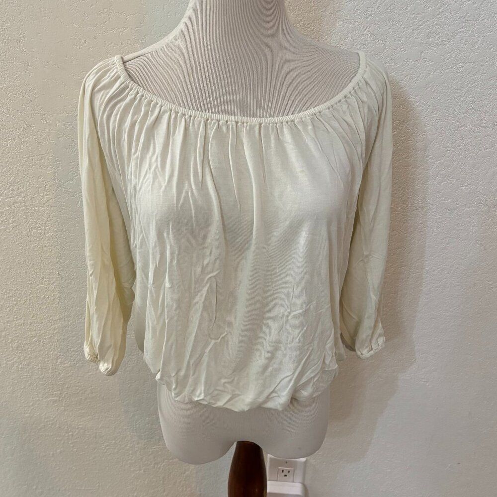 Off Shoulder Motherhood Maternity Shirt